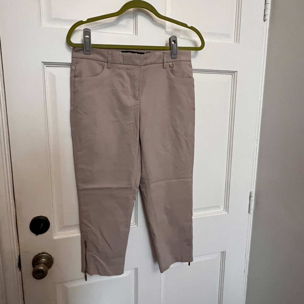 Stylish Beige Cropped Pants
